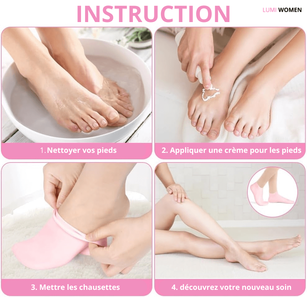 chaussette reflexologie Instruction